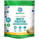 BioTrust Low Carb Protein Pulver – Natürliche und leckere Whey & Casein Mischung aus Grass-Fed Hormon Free Cows – Non GMO, Soy Free, Glutenfrei, Hormonfrei (Vanilla)