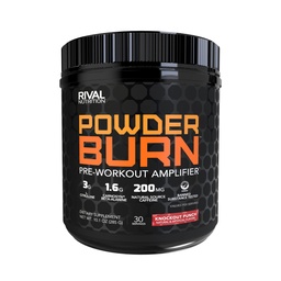 Rival Nutrition Powder Burn Pre-Workout Energy Powder for Men and Women I 3g L-Citrulline, 1.6g Beta-Alanine, 625mg Electrolytes, 200mg Natural Caffeine Per Serving I Knockout Punch, 30 Servings