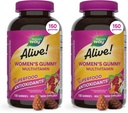 Nature's Way Alive! Women's Daily Gummy Multivitamins,16 Vitamins & Minerals,Energy Metabolism*,Hair Skin & Nails*,Vegetarian,Mixed Berry Flavored,150 Gummies (Packaging May Vary),(Pack of 2)