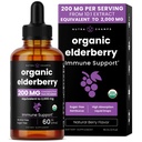 NutraChamps Black Elderberry Syrup, Potent 2000mg 10:1 Extrakt Sambucus Elderberry Syrup Antioxidant, Tropfen Berry Flavor, Flüssige Elderberry Extrakt Zuckerfrei 2oz, Immununterstützung