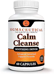 Calm Cleanse Detox Support - Oral Overgrowth Treatment für Erwachsene - Non-GMO Oral Detox Medicine und White Tongue Treatment – Mund Overgrowth Treatment - 60 Kapseln