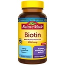Natur gemacht maximale Stärke Biotin 5000 mcg Softgels, Biotin Haar Haut und Nägel Vitamine Nahrungsergänzung, 120 Zähler