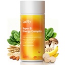 Vitamin B-Komplex mit B1, B2, B3, B5, B6, B7, B9, B12 Taurine–Immune Unterstützung, Energiemetabolismus und Nervensystem – Super B-Komplex mit Blut Orange Pulver – 60 Tabletten für Männer & Frauen