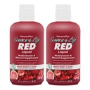 NaturesPlus Quelle des Lebens RED Multivitamin Flüssigkeit - 30 Unze, Paket von 2 - Energie & Immununterstützung - mit exotischen roten Früchten, Lycopin & Lutein - Vegetarisch & Glutenfrei - 60 Gesamt Servierungen