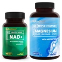 BioEmblem Triple Magnesium Complex 180 Capsules and NAD+ Supplement