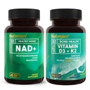 BioEmblem Vitamin D3 K2 Capsules (5000IU and 200mcg) and NAD+ Supplement