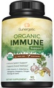 USDA Organic Immune Support Supplement – Organic Immune Health Supplement mit Vitamin C, Elderberry, Astragalus, Oregano, Ginger, Moringa & Garlic – Organic Immune System Support - 90 Immune Tablets
