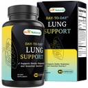 Best Naturals Day-to-Day Lung Support Supplements 90 Veg Cpasules - Made with Mullein, Quercetin, Cordyceps, Nettle, Feverfew, Marshmallow, Olive Leaf Extract