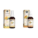 Garten des Lebens Bio Vegan Vitamin D3 1000 IU Flüssiges Spray mit Vitamin C und Omegas, Immun- und Hautgesundheitsunterstützung