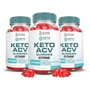 Justified Laboratories Keto Genesis Keto ACV Gummies Extreme (2000 mg) - 60 Count, Pack of 3 - Formulated with Apple Cider Vinegar, Folate & Vitamin B12 - Non-GMO, Vegan, Gluten Free - 90 Servings