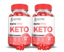 (2 Pack) Keto Bites Keto ACV Gummies Advanced Formula 1000MG Keto Bites Keto Gummies Apple Cider Vinegar Formulated with Pomegranate Beet Juice Powder B12 Vegan Non GMO 120 Gummys