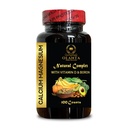 Calcium Magnesium Complex with Vitamin D & Boron – Vital Nutrients for Active Lifestyles - Immune Booster, Amino Acid chelate, Non-GMO, Gluten Free - 1 Bottle 100 Capsules