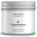 FOLIUS LABS Clean Label L Tryptophan Supplement 220mg – Essential Amino Acid – Supports Restful Sleep and Relaxation – 120 Capsules
