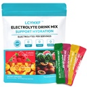 Electrolytes Powder Packets | Sugar Free, 0 Calorie Rapid Hydration Packets | Keto Friendly, Vegan, Non-GMO | Lemon Lime, Passion Fruit, Raspberry, Watermelon -20 Sticks