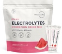 Type Zero Sugar Free Electrolytes Powder Packets + Clean Hydration Powder Stick Packs with 14 Vitamins and Minerals - Watermelon Flavor, 30 Servings