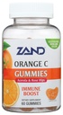 ZAND Immunität Orange Vitamin C Gummi, Wellness und Immununterstützungsergänzung, Kaubares Vitamin C w/Citrus Bioflavonoids, Rose HIPS und Acerola, Vegan, Glutenfrei, 60-Tage Garantie, 30 Servierungen