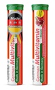 T&D German Multvitamin + Minerals 10 Vitamins 2 Minerals - 40 Vegan Drink Effervescent Tablets - Pomegranate Flavor - Made in Germany