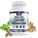 Pure Himalayan Shilajit für Männer und Frauen - 10.000mg Shilajit Ashwagandha Ergänzungen + Irish Sea Moss, Tongkat Ali, PQQ & Mehr - 60 Kapseln