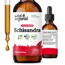 Wild & Organic Schisandra Berry Extract Drops 500 mg - Relaxing Schisandra Supplement - Liquid Chinensis Tincture - Vegan, Sugar & Alcohol-Free - 2 fl oz