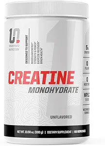 Undefinierte Ernährung Kreatin Monohydrate von Brian Shaw (Unflavored, 60 Portionen) - Einfaches Mischen und Absorbieren von mikronisiertem Kreatin Monohydrat-Pulver - Unterstützt Muskelenergie, Power und Gehirngesundheit