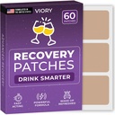 Recovery Patches 60 Pack - Wake Up Refreshed & Energized mit unseren 100% natürlichen Inhaltsstoffen Patch für Party - Skin-Friendly & Wasserdicht - Anwenden vor dem Trinken - Enhanced Morning Formula