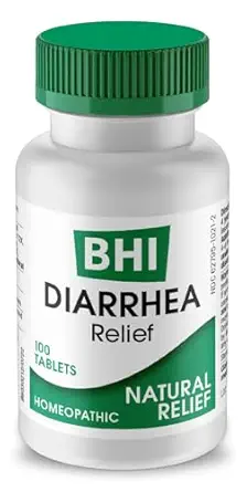 MediNatura BHI Diarrhea Relief Fast-Acting Natural Remedy für Mild Diarrhea 8 beruhigende homöopathische Aktive Hilfe Beruhigen Stomach Schmerz Gas Empfindung & Cramps für Frauen & Männer - 100 Tabletten