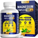 Magnesium Complex for Women & Men 1100mg, 7-in-1 Magnesium Supplement with Ashwagandha & L-Theanine for Calm & Sleep Support, High Absorption, Vegan 120 Capsules