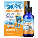 Smurfs Liquid Vitamin C for Kids Immune Support | High Strength Kids Vitamin C Drops | Ages 1 & Up | Vegan Non-GMO & No Artificial Flavors or Colors | No Added Sugar | Orange Flavor | 60 Servings