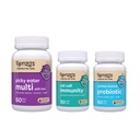 Renzo's School Day Essentials Bundle - Picky Eater Multi Cherry, Roll Call Immunity, Yummy Tummy Probiotics