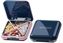 DUBSTAR Pille Box - Wasserdichte Portable Daily Small Case für Geldbörsen Tasche Kompakte Reisemedizin Halter für Vitamine,Fische Öle,Ergänzungen,Medikation(Deep Blue)