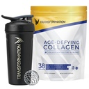 Transformation Grass-Fed Hydrolyzed Collagen Peptides Powder & Performance Insulated Shaker Bottle | Multi Types 1 & 3 | Pure Bovine | Keto Friendly | Supports Hair, Skin, Nails | 16oz Unflavored