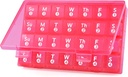 Große monatliche Pille Organizer, 28 Tage Pille Box 1 Mal am Tag, 4 Wochen ein Monat Pille Fall Container,Travel Friendly Medicine Organizer für Vitamine, Fischöle, Beilagen