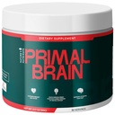 Primal Brain – Daily Fiber & Nutrient Powder with Baobab, Konjac Glucomannan, Spermidine & L-Arabinose – Non-GMO Formula – Made in USA – 3.17 oz, 30 Servings, 1 Month Supply