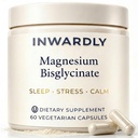 Magnesium Glycinate 500mg (as TRAACS Bisglycinate) - Sleep & Calm Support - High Absorption Chelated Magnesium Supplement - 1 Capsule per Serving - 2-Month Supply, 60 Vegan Capsules