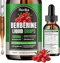 Berberine HCL Liquid Drops - 1500 mg Berberine Supplement mit Ceylon Cinnamon, Chrom, Turmeric, Niacinamide - Unterstützt Stoffwechsel und Immunsystem, Gut Health - 2 FL Oz Vegan