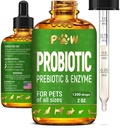 Liquid Probiotics for Dogs & Cats of All Ages | Dog Probiotics bietet Digestion Balance | Prebiotic Blend for Harmonious Food Absorption | 3 Billion CFU | Kräuter Geschmack | 2 Oz