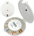 e-Pill MedTime Locked Automatic Pill Dispenser – Sicherer, einfach zu bedienender Medication Organizer mit 24 täglichen Alarmen – Ideal für Senioren, Dementia und Alzheimer’s Care – White Lid