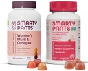 SmartyPants Frauen Multivitamin und Probiotische Immunität Bundle: Omega 3 Fischöl (EPA/DHA), Methylfolat, CoQ10, Vitamin D3, C, Verdauungs- und Immununterstützungsergänzung (30 Tage Versorgung)