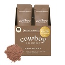 Cowboy - The Exclusive 1st Milking, Whole, Grass Fed Colostrum Supplement for Full Body Health - Bovine Colostrum Powder Packed w/Bioactive Nutrients (10 Travel Packs - Chocolate)