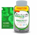 Multivitamin Silver Adults 50+, 325 Tablets with Bundle Exclusive Vitamins & Minerals - A to Z - Better Ligth&Spring Guide 2 Items