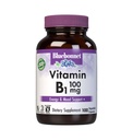 Bluebonnet Vitamin B1 100 mg - Mood-Unterstützung & Energie Vitamine für Damen & Men* - Thiamin HCl - Non-GMO, Vegan, Kosher, Glutenfrei - Soja & Molkefrei - 100 Gemüsekapseln, 100 Tage Versorgung
