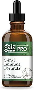 GAIA HERBS PRO 3-in-1 Immunformel - Immunsystem-Supplement* - Flüssige Ergänzung mit Astragalus Root & Schisandra Berry - 2 fl oz (44 Servietten)