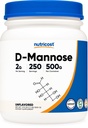 Poudre de D-mannose de Nutricost 500 grammes (250 portions) - Vegan, non-OGM et sans gluten