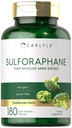 Carlyle Sulforaphane Supplement | 400 mcg | from Broccoli Seed Extract | 180 Capsules | Traditional Herbal Supplement | Non-GMO and Gluten Free Formula