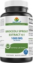 Brieofood Broccoli Sprout Extract 4:1 1000 mg Per Serving - 240 Capsules
