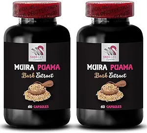 Lifestyle Support - MUIRA PUAMA BARK EXTRACT - Kraftunterstützung, Balanced Power Surge, Herbal Awakening, Plant Synergy Energy, Energy Optimizer, Fuel Source 2 Flaschen 120 Kapseln