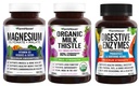 FarmHaven Magnesium Glycinate & Malate + Milchdistel + Verdauungsenzyme mit Probiotika