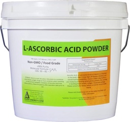 Duda Energy asc8p Schnecken von L-Ascorbic Acid Powder 99+% Food Grad USP36/BP2012 Natürlich vergoren reine weiße Kristalle Form von Vitamin C, 8 lb.