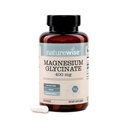 NatureWise Magnesium Glycinate 400 mg - High Absorption Chelated Magnesium Glycinate for Sleep, Relaxation, Muscle & Bones* - Gentle on Stomach, Vegan, Non-GMO - 90 Capsules[90-Day Supply]