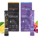 PROTEKT Electrolyte Packets for Recovery & Hydration, Lemonade, 10 Pack | Zero Sugar Energy Drinks, Grape, Pack of 10